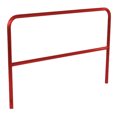 Vestil STEEL PIPE SAFETY RAILING 72 IN LENGTH RED VDKR-6-RD